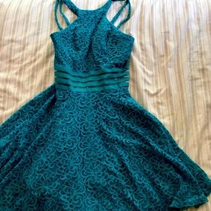 Lace Fit & Flare Dress